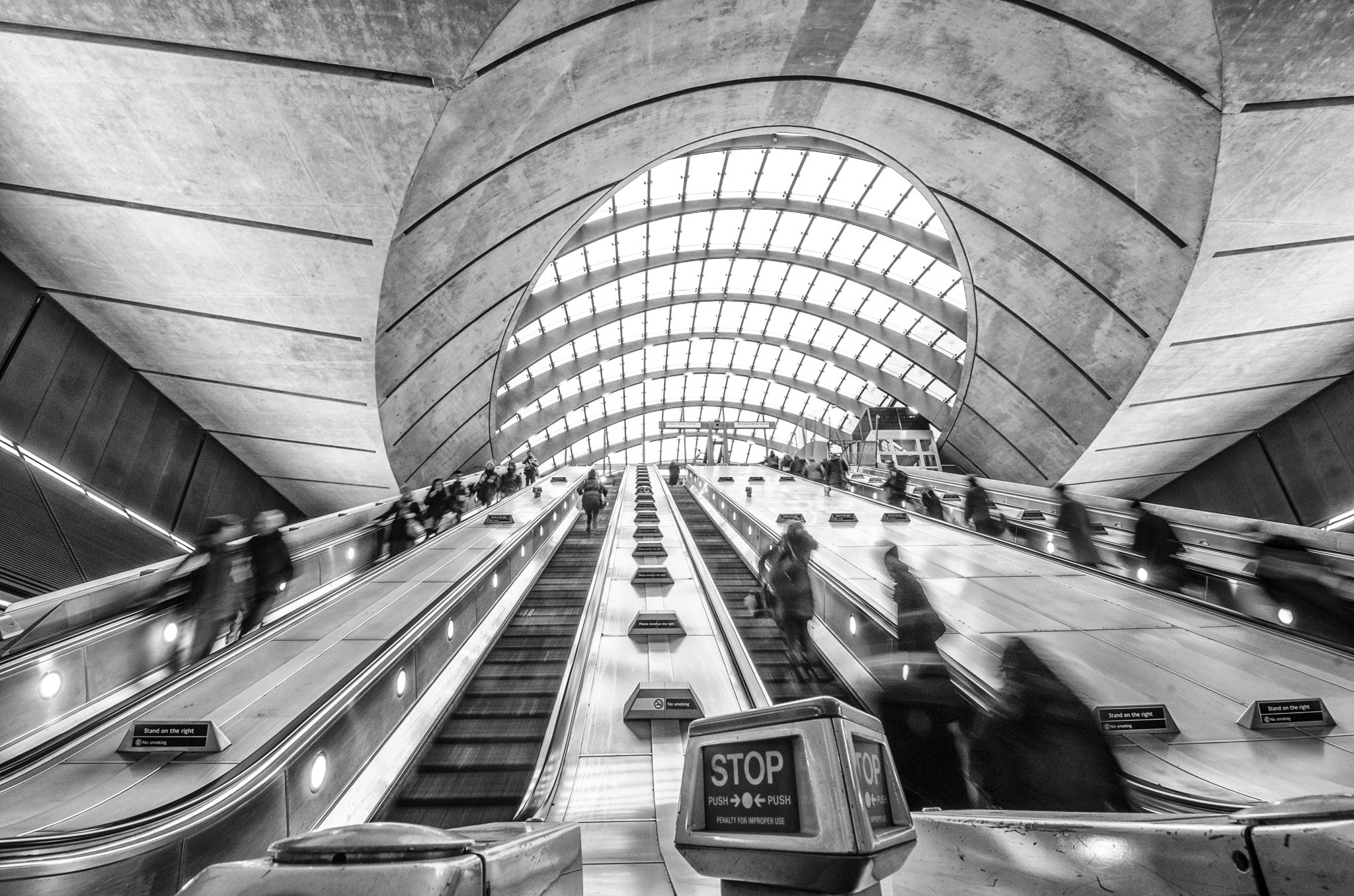 Escalator in the Underground Station