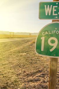 Ouest Californie 190 Signboard