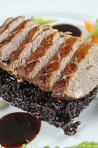 Spicy canard rôti