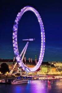 Ojo de Londres en la noche