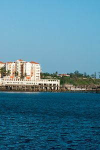 Waterfront views of Mombasa, Kenya